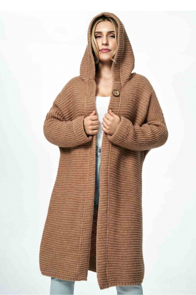 Kardigan Model M884 Light Brown - Figl maro