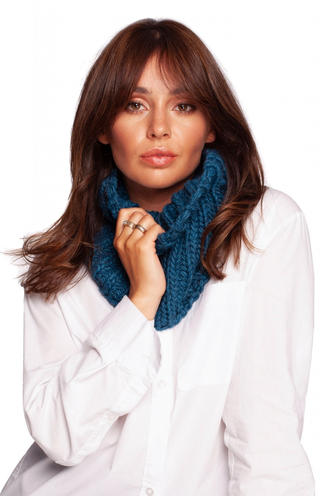 Komin Model BK097 Morski - BE Knit albastru