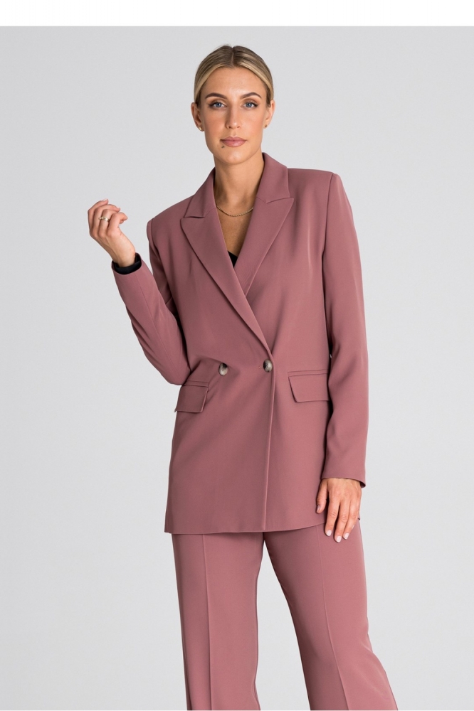Marynarka Model M948 Dark Pink - Figl roz