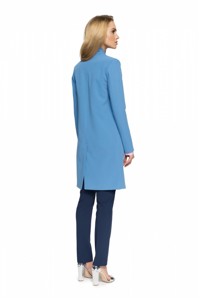 Palton elegant cu cordon Model 112614 Style albastru