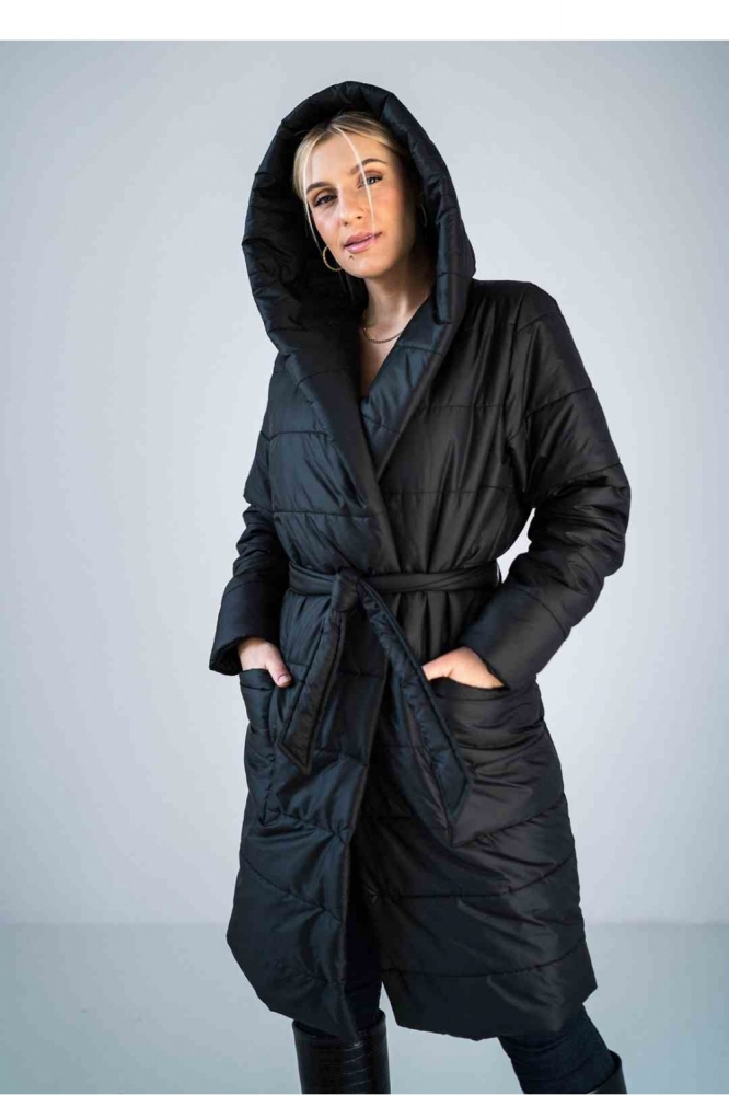Palton model 174072 Figl negru