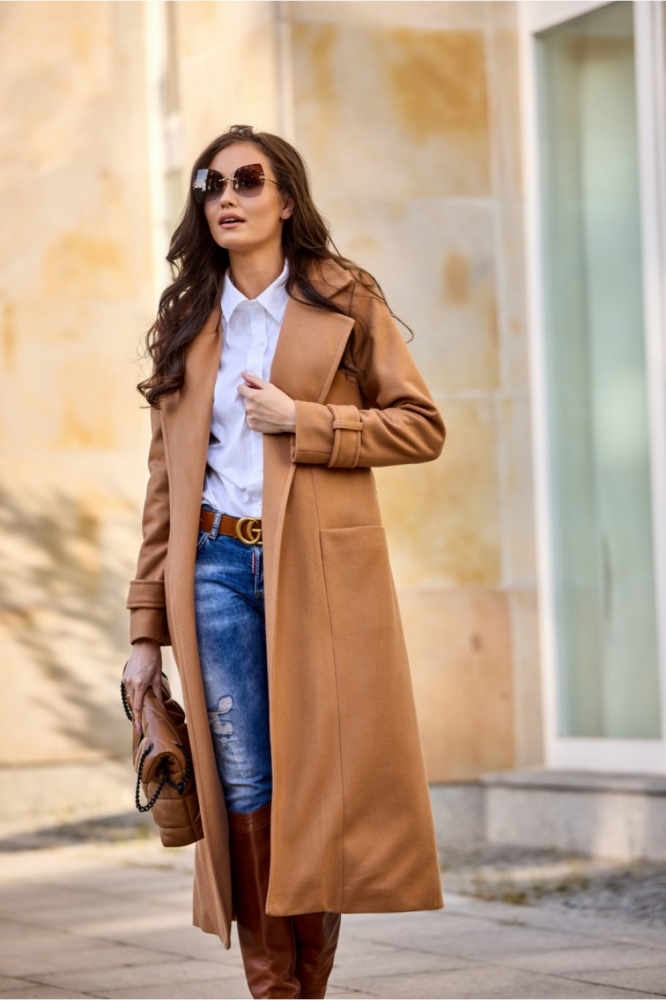 Palton model 185980 Roco Fashion maro