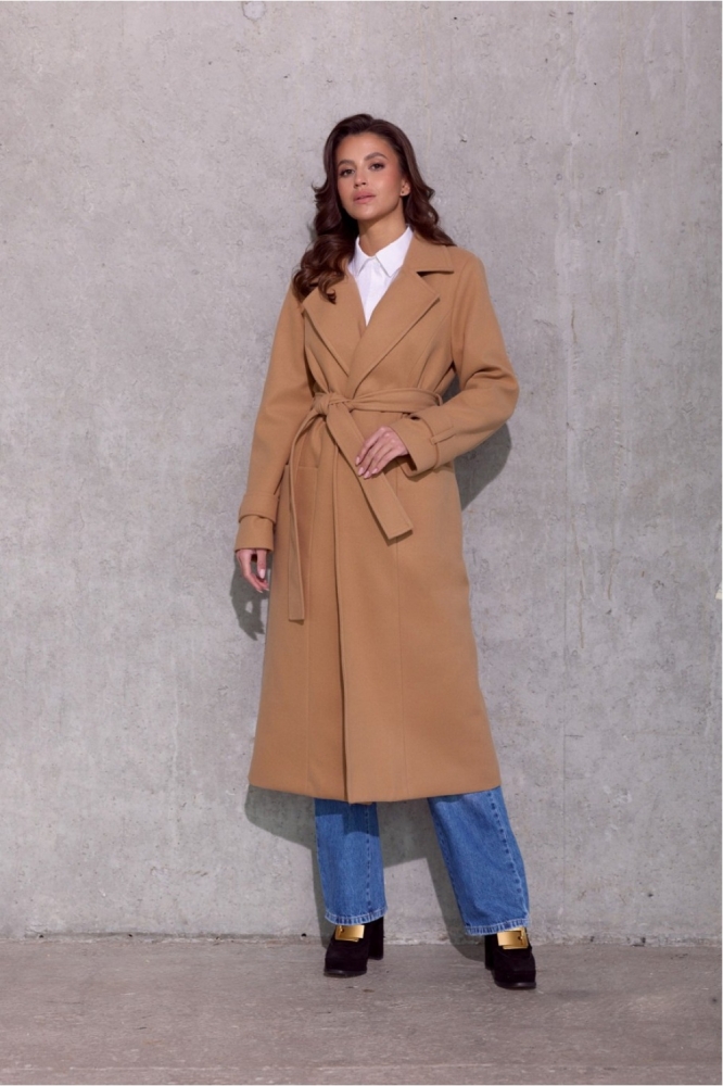 Palton model 192039 Roco Fashion maro