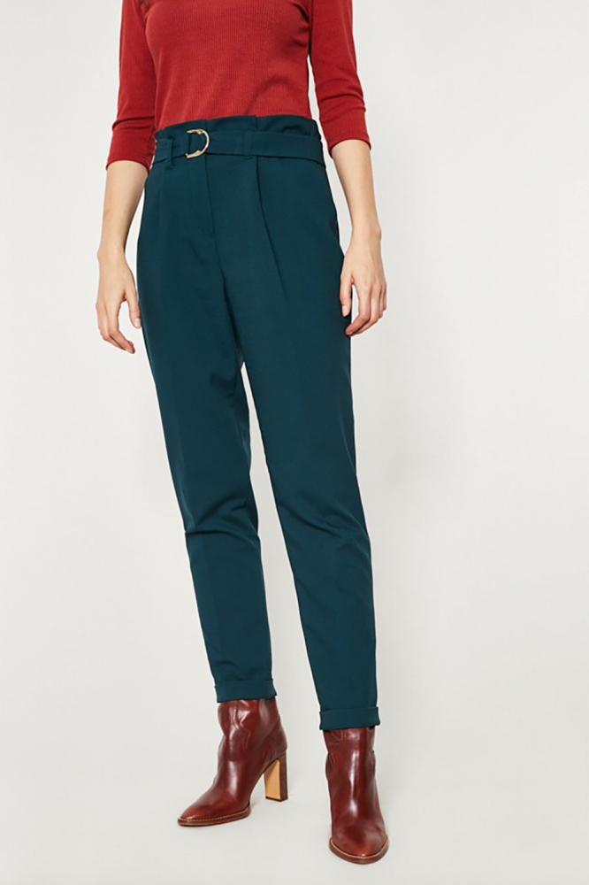 Pantaloni de dama model 150167 Click Fashion verde