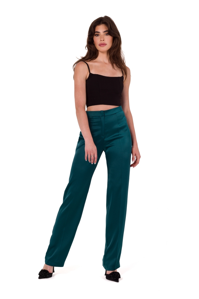 Pantaloni de dama model 185483 Makover verde