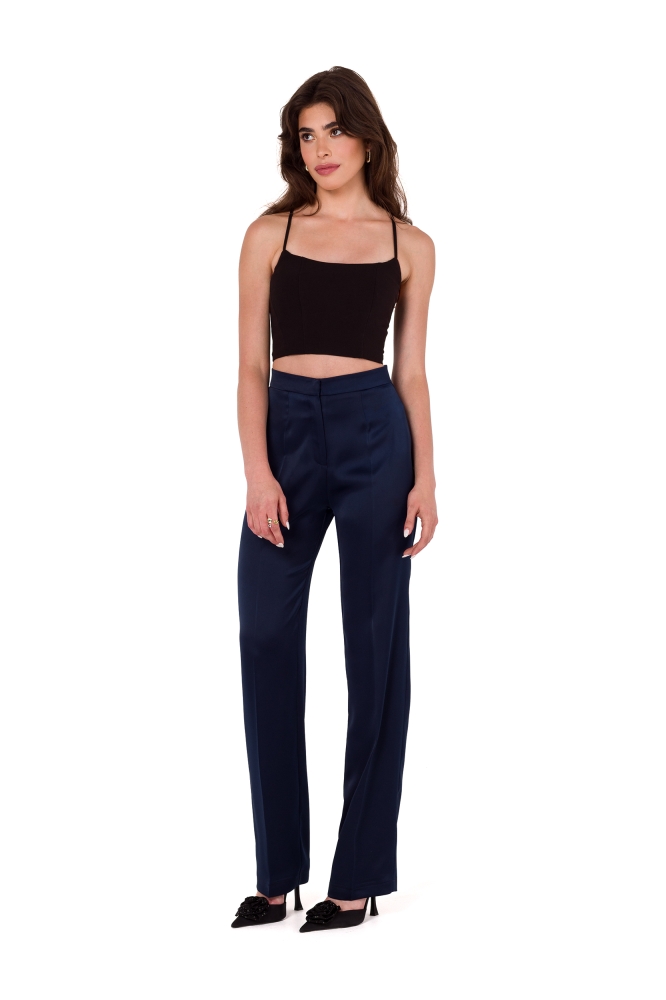 Pantaloni de dama model 185486 Makover Bleumarin