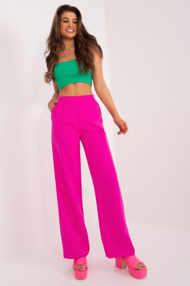 Pantaloni de dama model 192719 Rue Paris roz