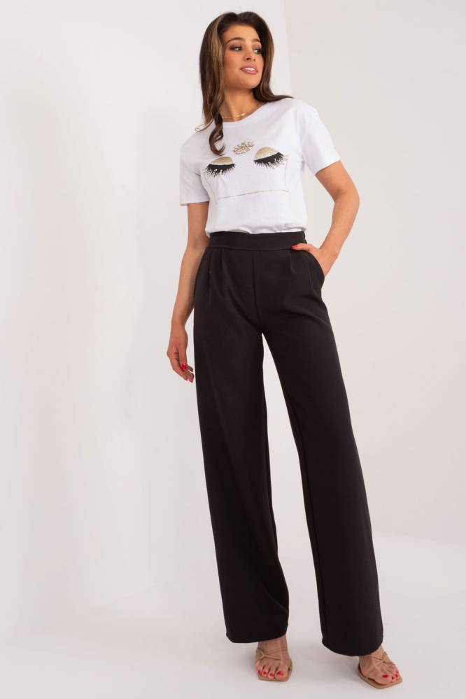 Pantaloni de dama model 192722 Rue Paris negru