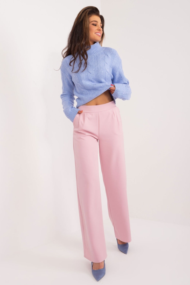 Pantaloni de dama model 192725 Rue Paris roz