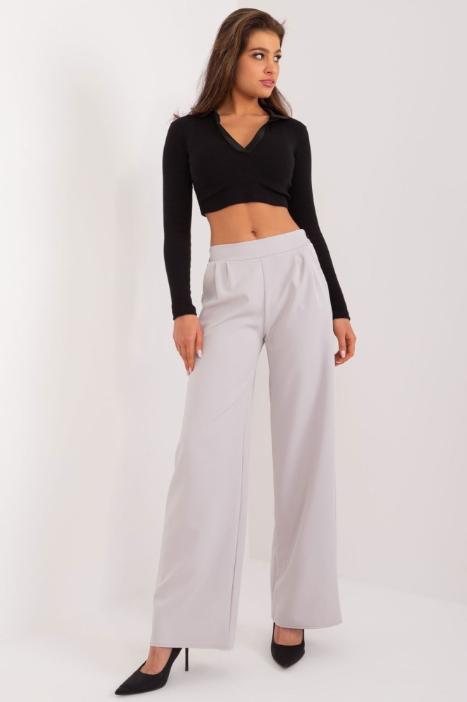 Pantaloni de dama model 194438 Rue Paris gri