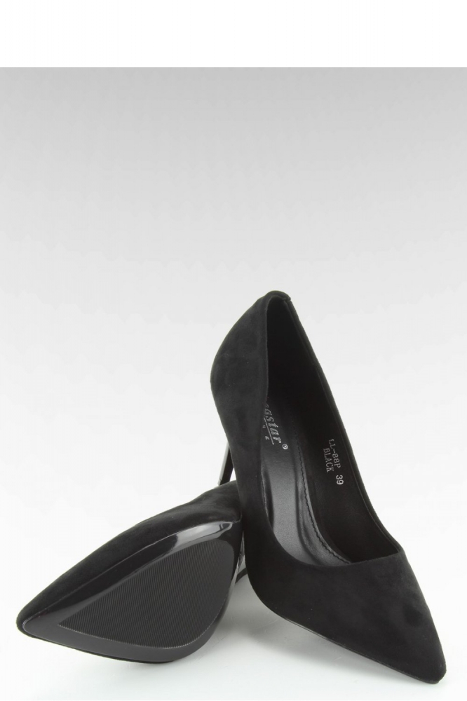 Pantofi cu toc subtire (stiletto) model 107971 Inello negru