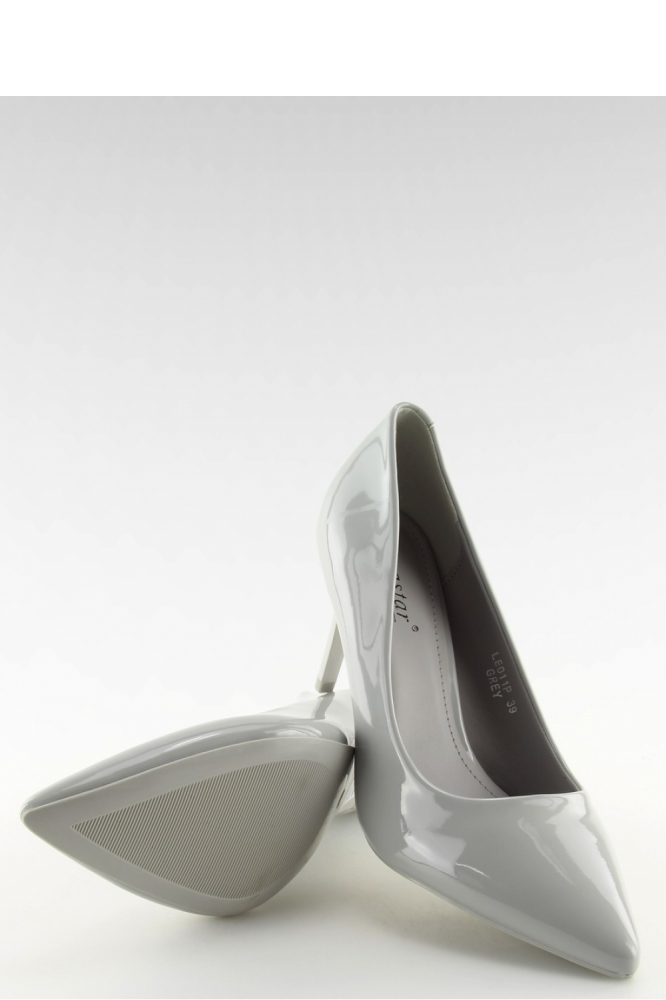Pantofi cu toc subtire (stiletto) model 125778 Inello gri