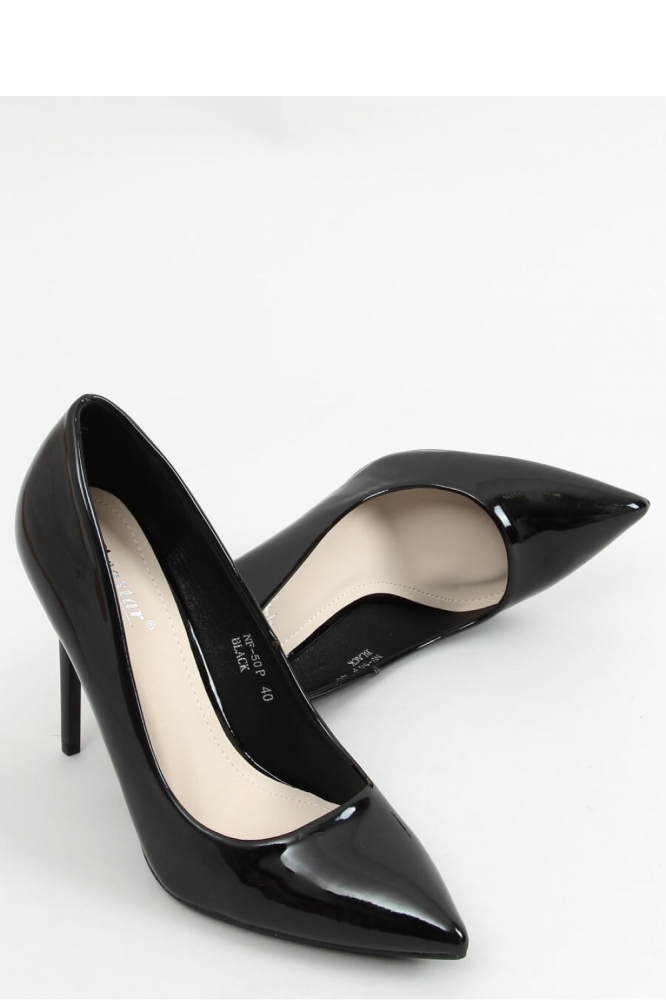 Pantofi cu toc subtire (stiletto) model 155194 Inello negru