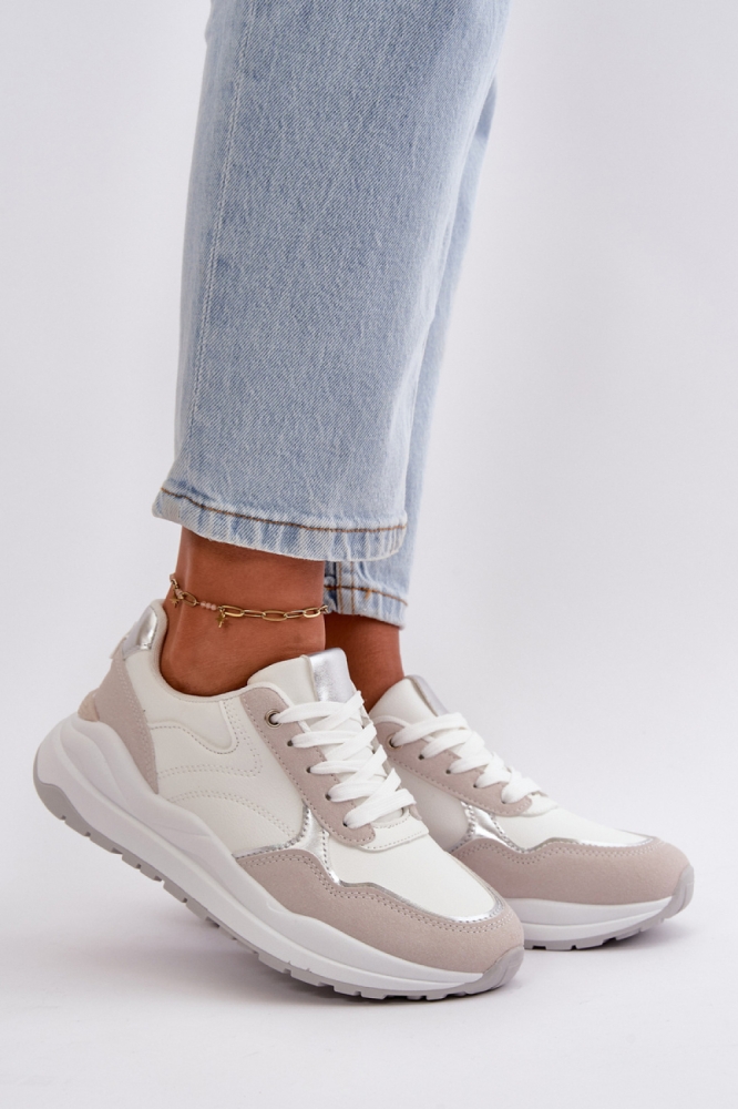 Pantofi de sport model 199147 Step in style alb