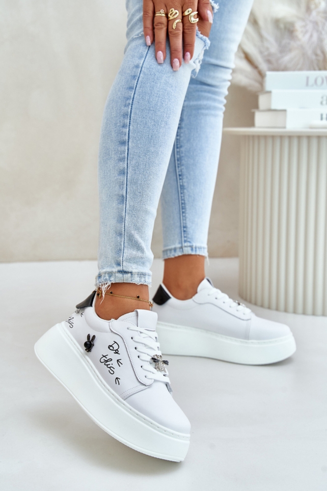 Pantofi de sport model 201705 Step in style alb
