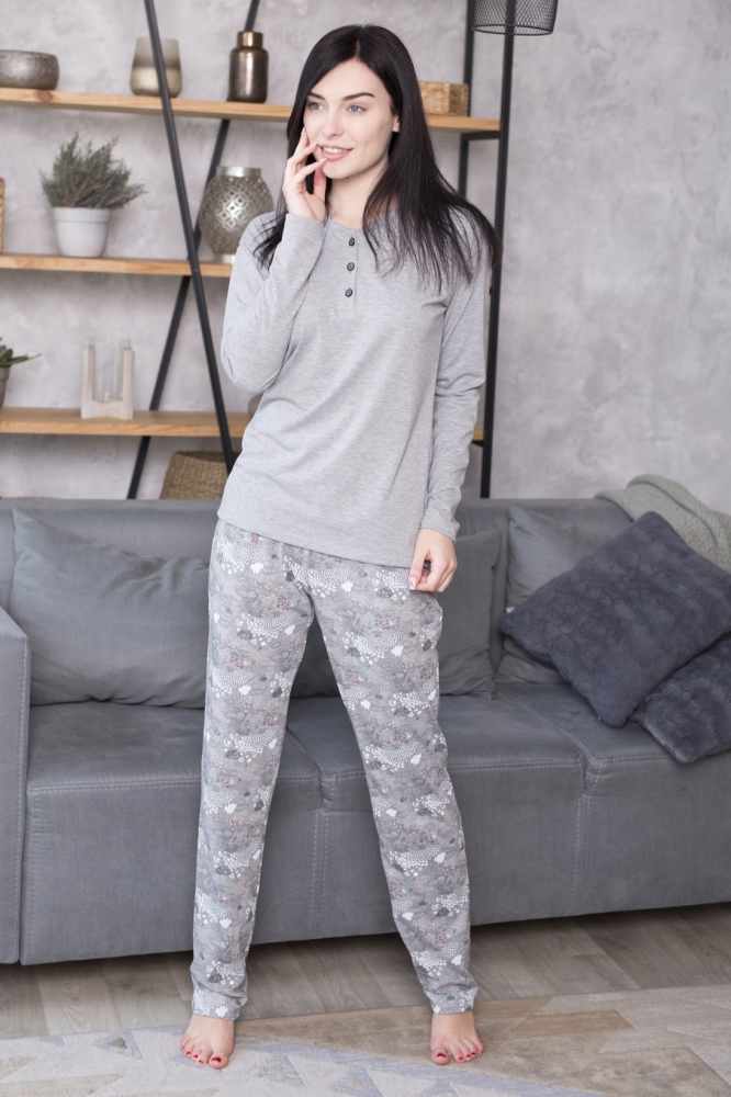 Pijama model 140254 Leinle gri