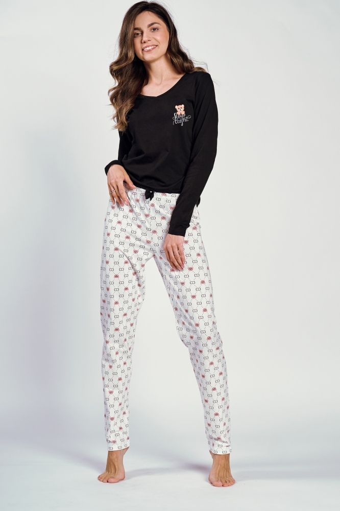 Pijama model 199038 Taro negru