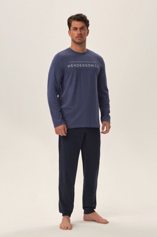Pijama model 199382 Henderson albastru