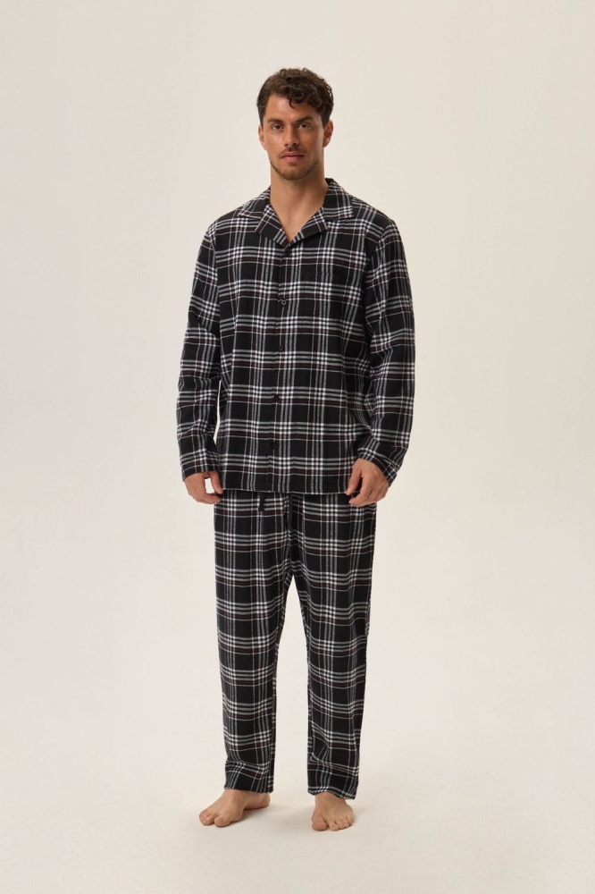 Pijama model 199746 Henderson negru
