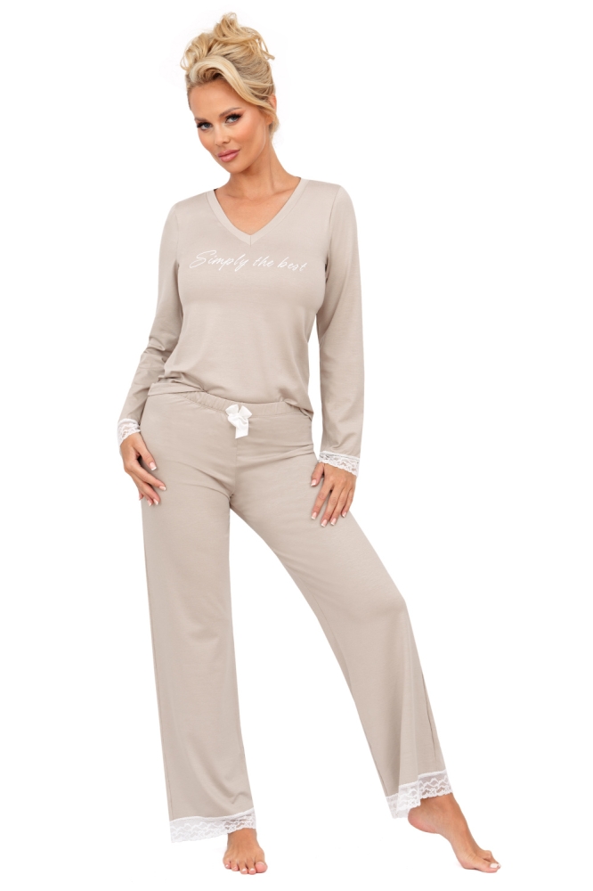 Pijama model 202001 Donna bej