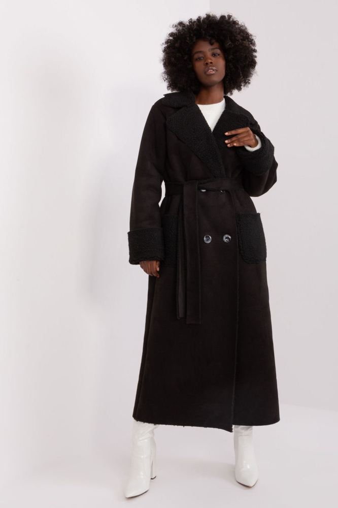 Plaszcz Damski Model LK-PL-509460.00P Black - Lakerta negru