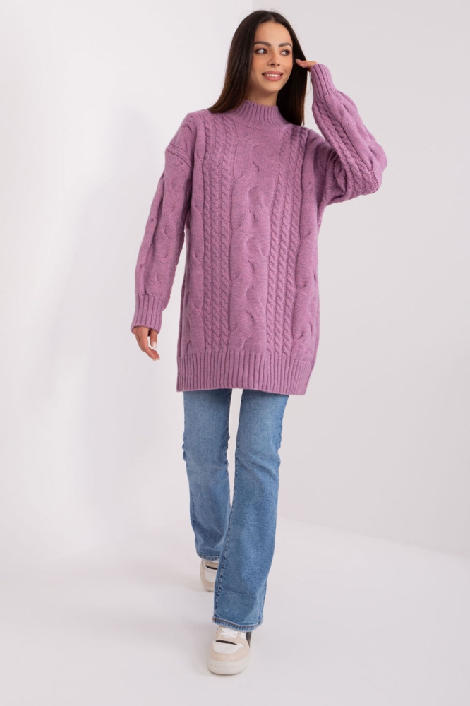 Pulover lung model 185732 AT violet