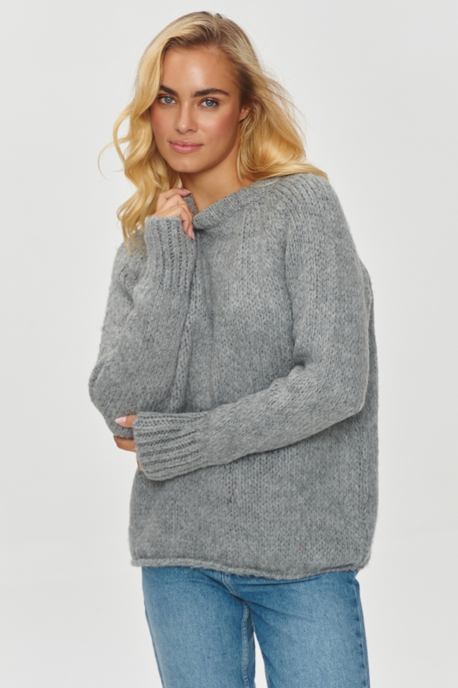 Pulover model 201803 Makadamia gri