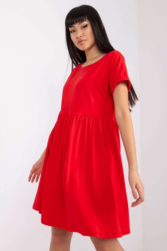 Rochie de zi model 192730 Rue Paris rosu
