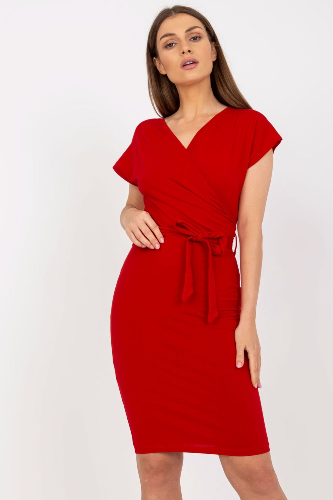 Rochie de zi model 192738 Rue Paris rosu