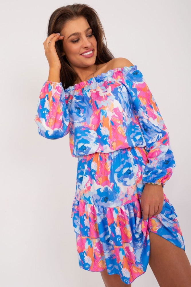 Rochie de zi model 195806 Rue Paris albastru
