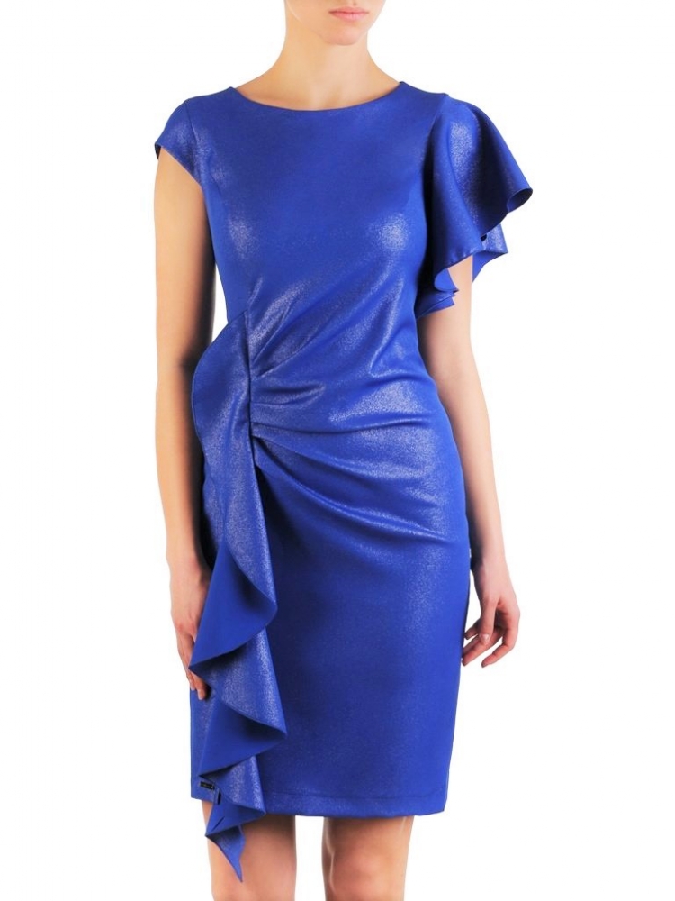 Rochie eleganta model 146608 Jersa albastru