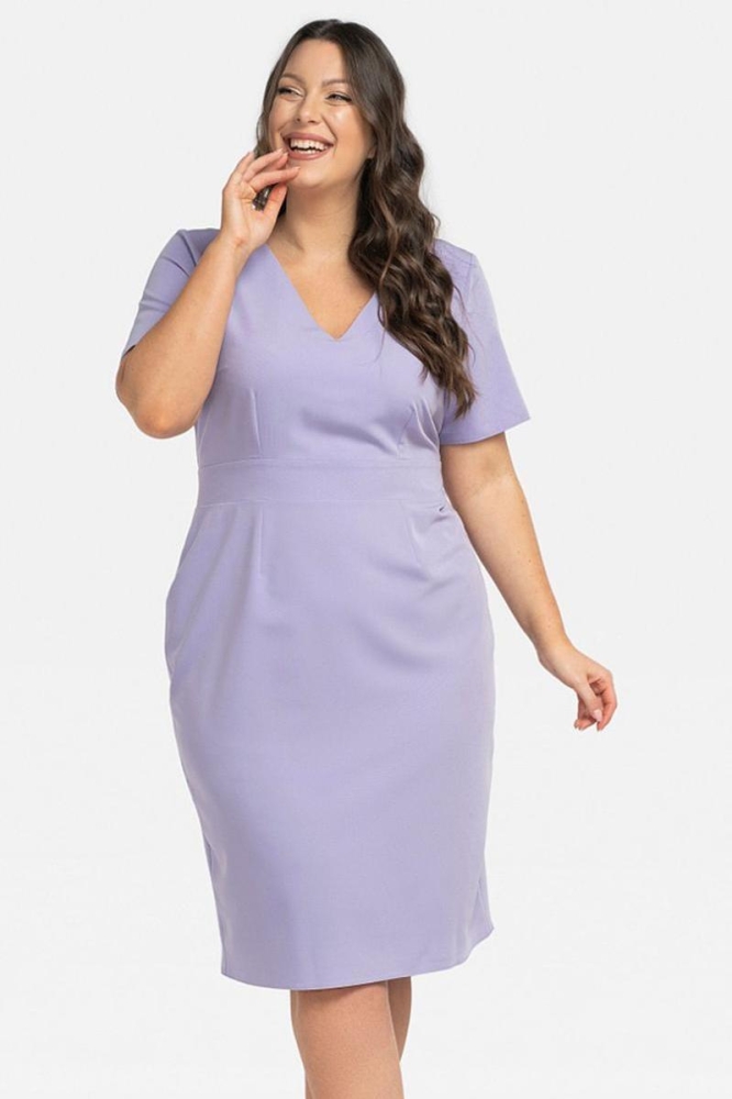 Rochie marime plus model 196881 Karko violet