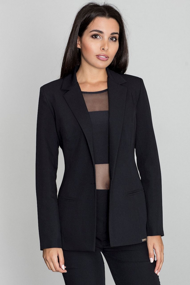 Sacou model 111081 Figl negru
