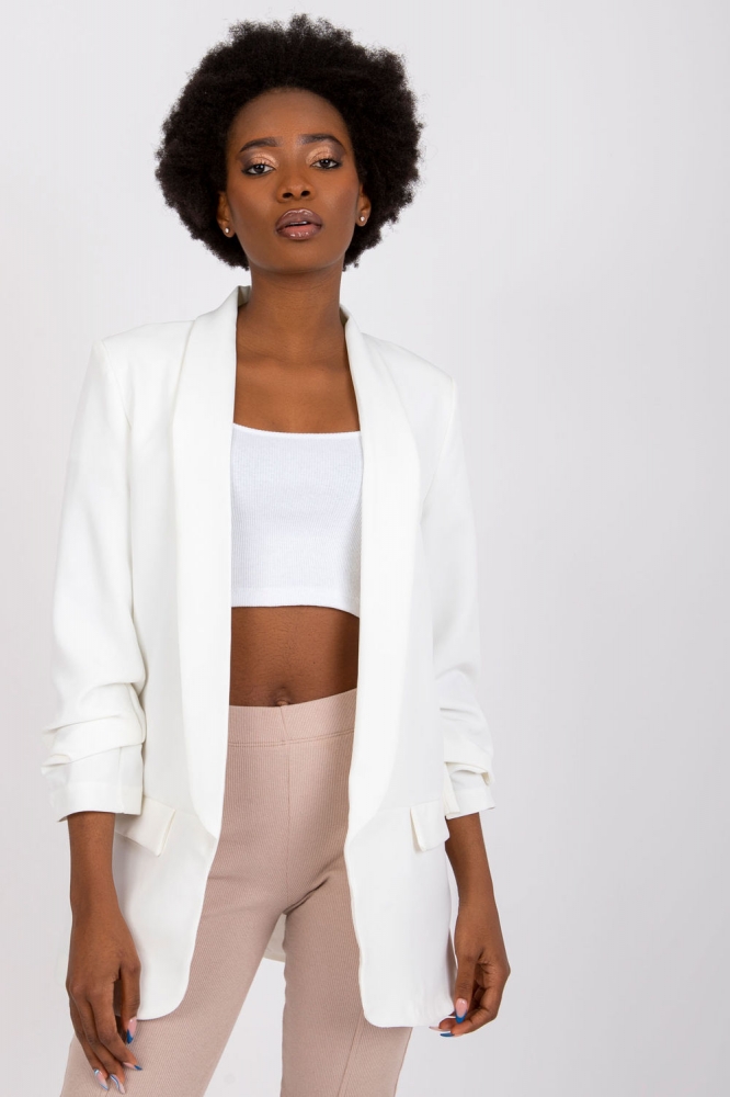 Sacou model 162574 Italy Moda alb