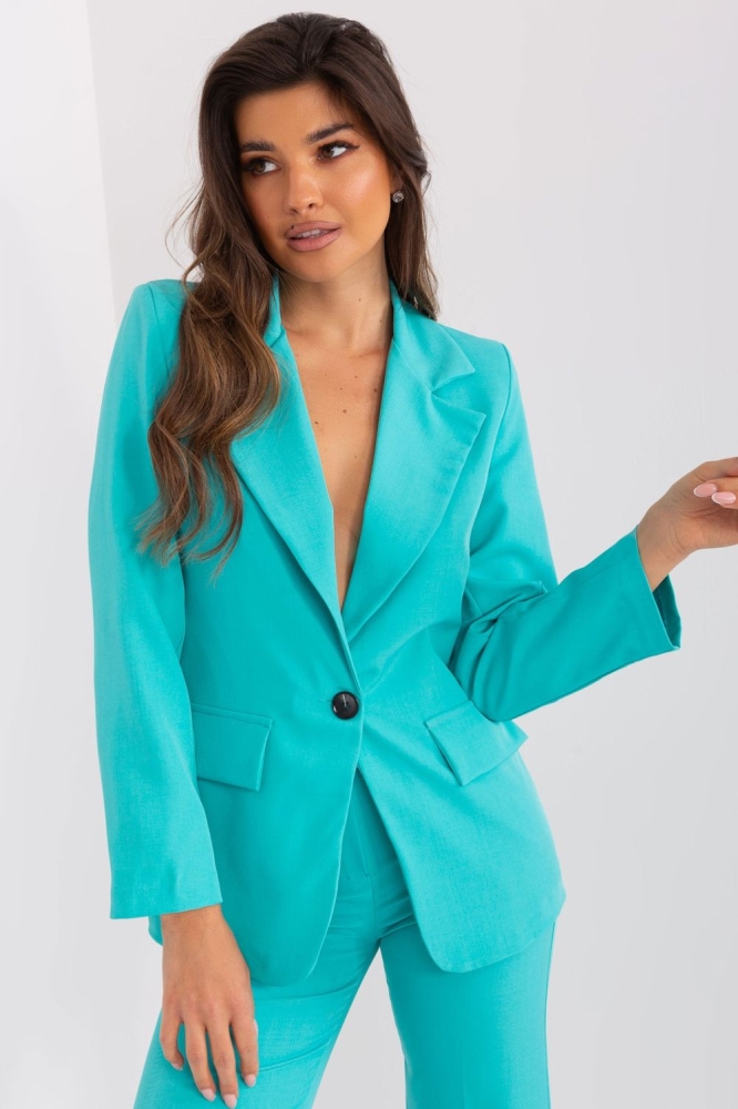 Sacou model 192409 Italy Moda albastru