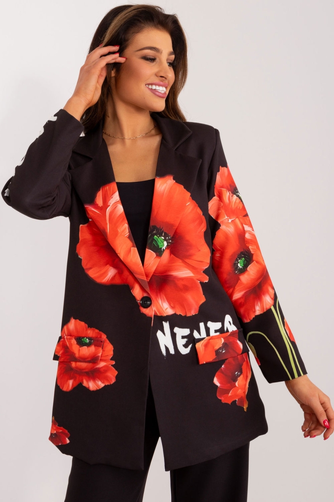 Sacou model 192489 Italy Moda negru