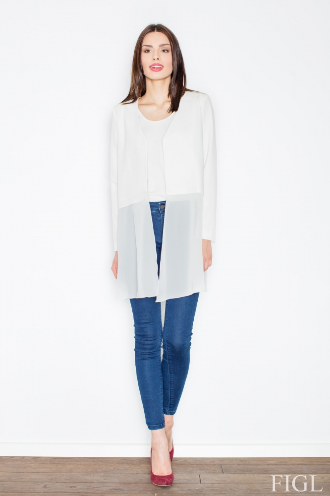 Sacou model 52608 Figl alb