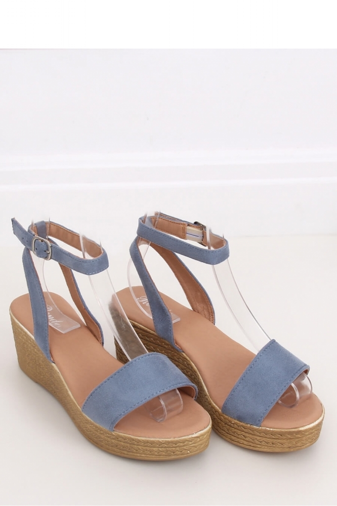 Sandale cu toc model 144602 Inello albastru