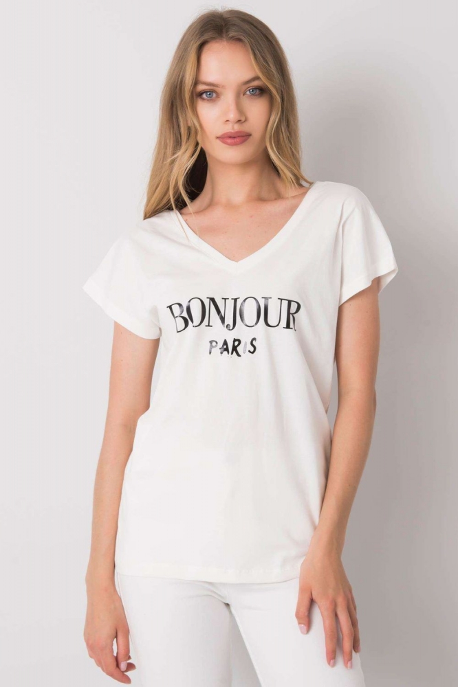 Tricou model 167942 Fancy bej