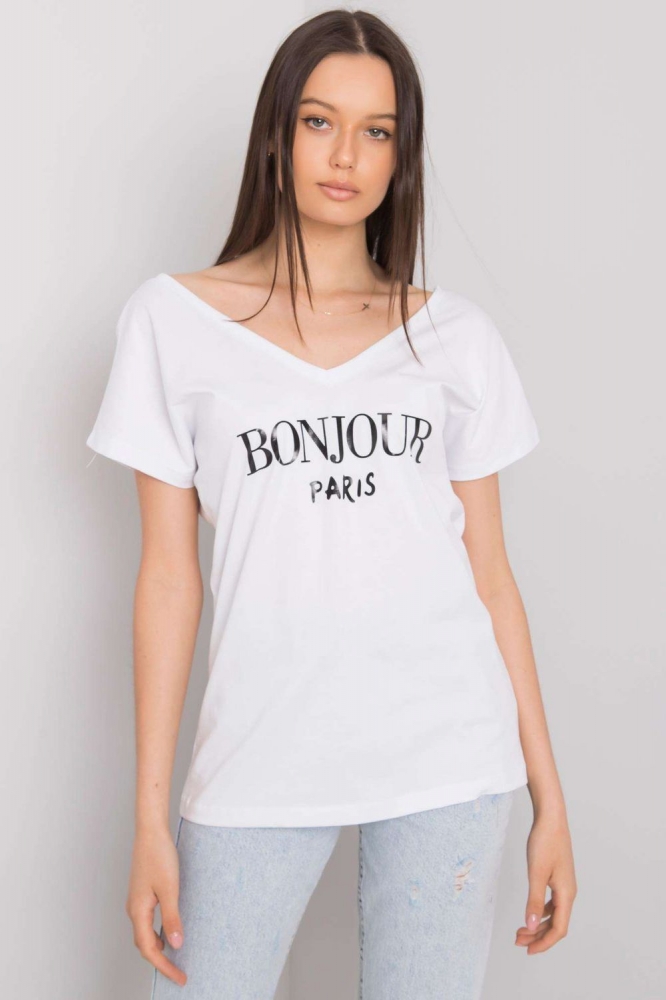 Tricou model 167943 Fancy alb