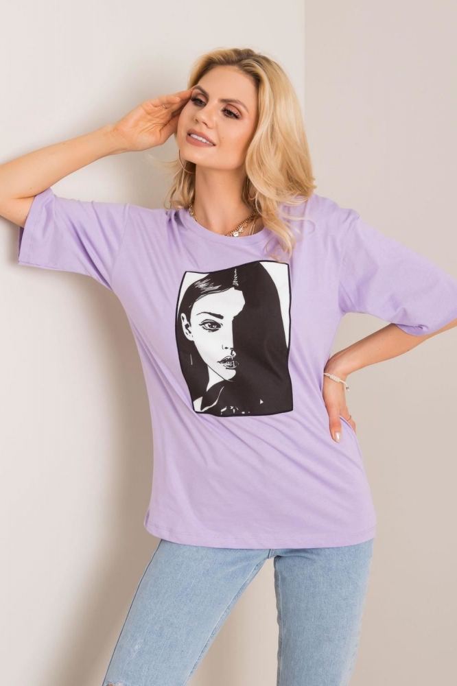 Tricou model 178090 Rue Paris violet