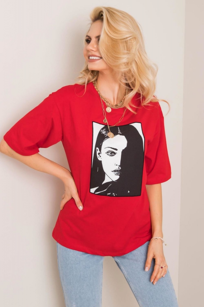 Tricou model 178091 Rue Paris rosu