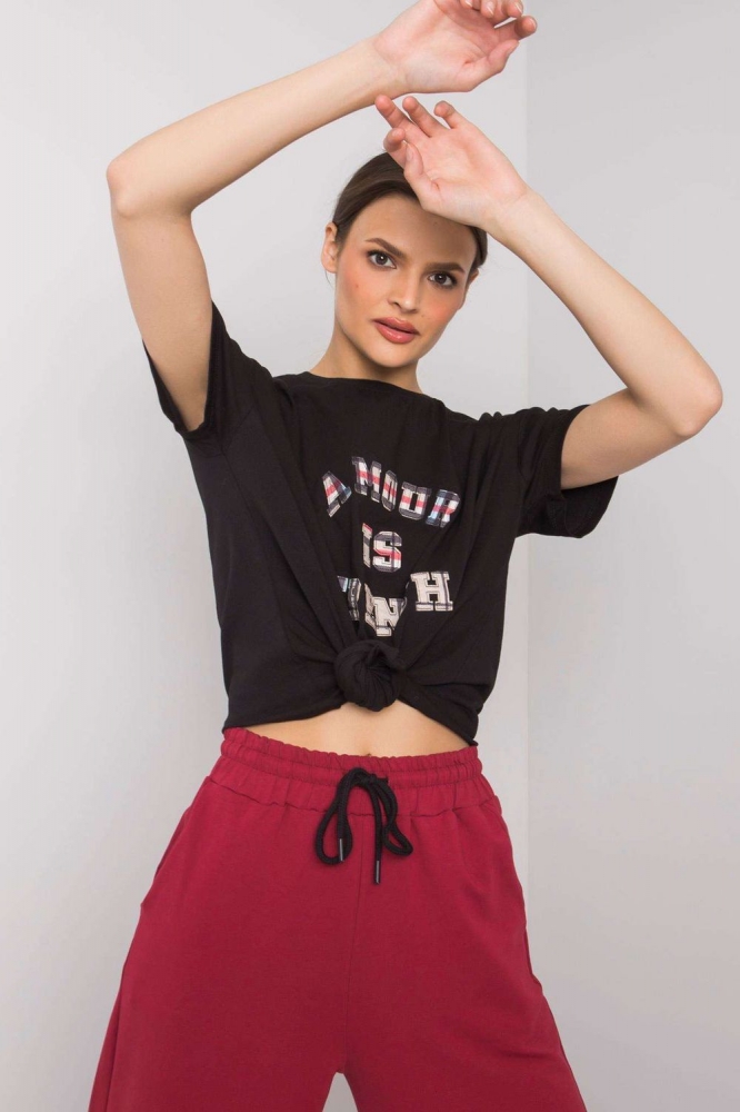 Tricou model 182810 Fancy negru