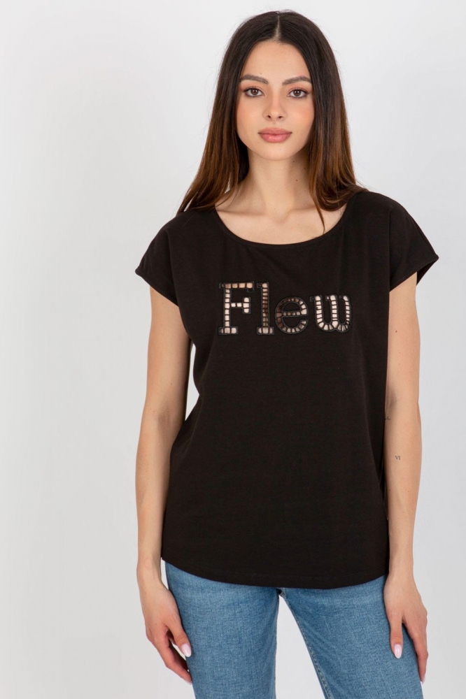Tricou model 182815 Fancy negru