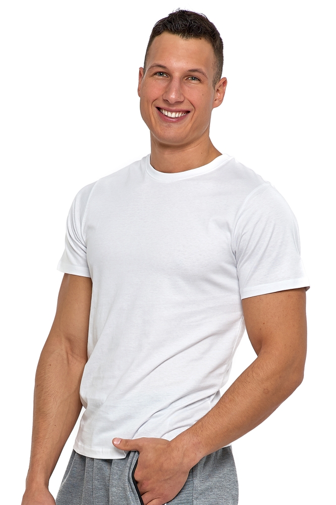 Tricou model 193849 Moraj alb