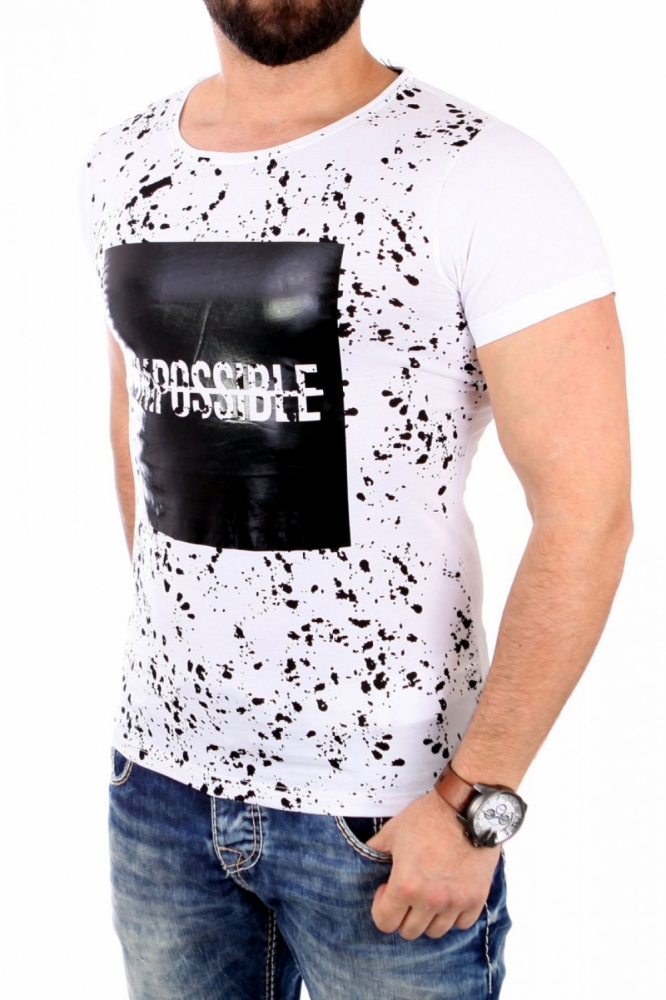 Tricou model 61312 YourNewStyle alb